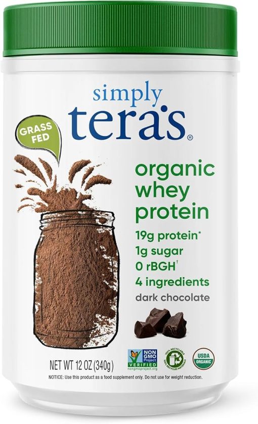 tera's Simply Organic whey Protein Powder- Dark Chocolate Flavor