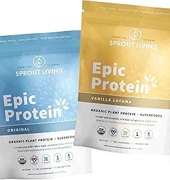 Sprout Living- Epic Protein Original + Vanilla Lucuma