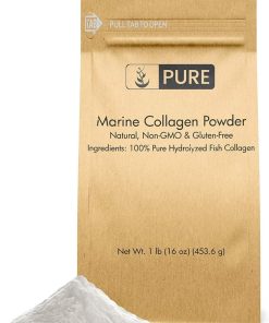 Pure Original Ingredients Marine Collagen Powder (1 lb) Natural & Unflavored- Protein Peptides