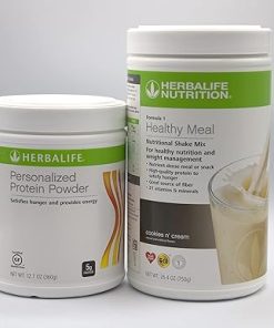 Herbalife (DUO) FORMULA 1 Healthy Meal Nutritional Shake Mix (Cookies ‘n Cream) with PERSONALIZED PROTEIN POWDER