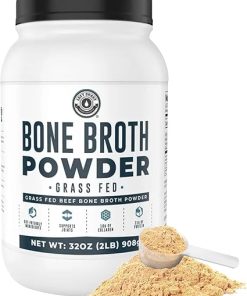 Bone Broth Protein Powder – Pure Grass-Fed Beef Bone Broth- Unflavored with Natural Collagen