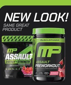 MusclePharm Assault Energy & Strength Pre Workout Powder for Men & Women with Beta Alanine- Caffeine 2