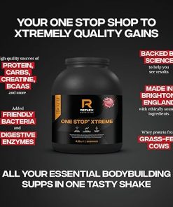 One Stop Xtreme Serious Mass Protein Powder 55g Protein 10.3g BCAA’S- 73g Low GI Carbs 5 2