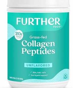 Further Food Unflavored Collagen Peptides Powder- Grass-Fed Pasture-Raised Hydrolyzed Type 1 & 3 Protein Gut Health