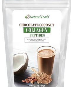 Z Natural Foods Chocolate Coconut Collagen Peptides- Made with Coconut Milk Powder
