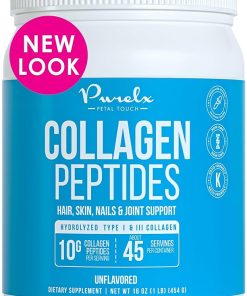 Collagen Peptides Powder – Unflavored Hydrolyzed Collagen Protein Powder for Coffee & Shakes