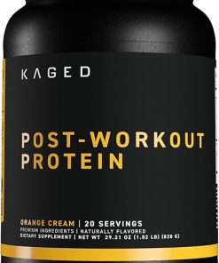 Kaged Post Workout Protein Powder Re-Kaged 28g Whey Protein with Creatine- Glutamine & Betaine for Muscle Growth & Recovery Low Sugar 20 Servings Orange Cream