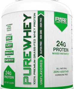 100% Grass-Fed- Unflavored Whey Concentrate Protein Powder (24g) with Essential Amino Acids