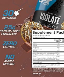 EFX Sports Training Ground Whey Protein Isolate | Ultra Clean- Low Carb Protein Powder | Lactose Free | 25g Protein | 22 servings (Double Chocolate Fudge) 2