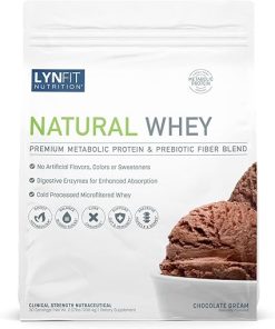 Metabolic Boosting Natural Whey Lactose & Sugar-Free Protein w/Prebiotic Fiber | Chocolate Dream | 30 Servings