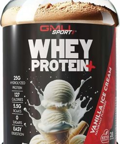 GMU SPORT Whey Protein Powder+ Concentrate 2lb | 25g Protein for Muscle Growth & Recovery | Delicious Flavor- Easy to Mix | Non-GMO 2