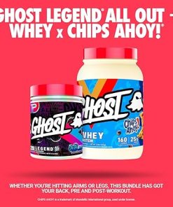 GHOST Bundles – Whey Protein Powder (Chips Ahoy!) & Legend All Out Pre-Workout (Blue Raspberry) 2