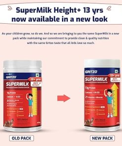 SuperMilk Height+ (13+y Boys)- 13g Protein Powder (Double Chocolate 2