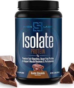 Siren Labs Isolate Premium Whey Protein Powder Keto Isolate and Hydrolysate with Amino Acids Including Glutamine for Lean Muscle Growth and Recovery – Decadent Chocolate (30 Servings)