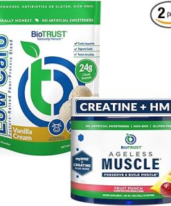 BioTrust Ageless Muscle (Fruit Punch) and Low Carb Multi Protein (Vanilla Cream) Bundle