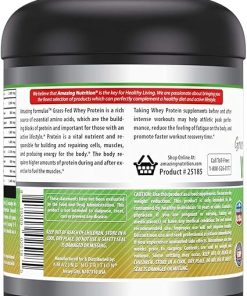 Amazing Formulas Grass Fed Whey Protein Supplement | Strawberry Flavor | 25 G Protein | 5 Lbs | Non-GMO | Gluten 2