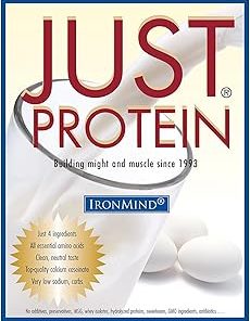 IronMind Just Protein – 5 Pound Classic Milk and Egg Supplement Powder- Vanilla