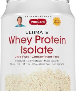 ANDREW LESSMAN Ultimate Whey Protein Isolate 25 Servings – Supports Workout Recovery and Lean Muscle Non-GMO- No Added Flavors