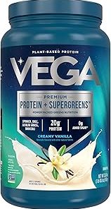 Vega Protein and Greens Protein Powder- Vanilla – 20g Plant Based Protein Plus Veggies