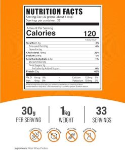 BulkSupplements.com Goat Milk Whey Protein Concentrate Powder – Goat Whey Protein Powder- Unflavored & Gluten Free 2