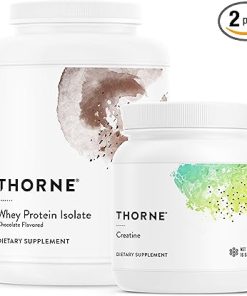 THORNE Performance Whey Protein Isolate & Creatine Combo – Boost Muscle Support and Energy
