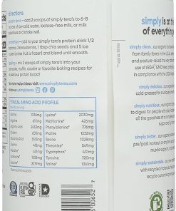 Simply Tera’s Organic Plain Lactose Free Whey Protein- 12 OZ 2