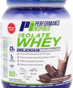 Performance Inspired Nutrition Isolate Whey Protein Powder – 25G Fast-Absorbing Protein – BCAAs & Added L