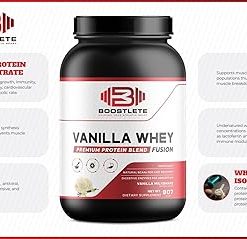 Vanilla Whey Protein Powder – Whey Concentrate & Isolate for Muscle Support- Energy 2