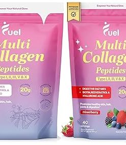 Fuel Collagen Peptides Powder – Multi Collagen Protein Powder for Women with Hyaluronic Acid & Biotin- Hydrolyzed Collagen Peptides for Skin 2