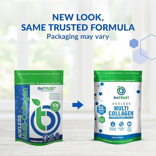 BioTrust Ageless Multi Collagen Peptides Powder – 5 Types (I- II - Image 2
