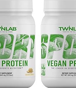 Twinlab Sport Vegan Protein – Organic Protein Powder Made from Pea Protein- Rice Protein