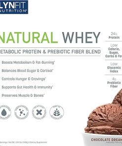 Metabolic Boosting Natural Whey Lactose & Sugar-Free Protein w/Prebiotic Fiber | Chocolate Dream | 30 Servings 2