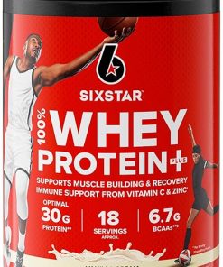 Six Star Elite 100% Whey Protein Plus Vanilla Cream 1.8lbs and MuscleTech Grass Fed Whey Protein Powder Vanilla 20g Protein 1.8 lbs 2