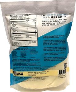Healthy ‘N Fit 100% Egg Protein- Vanilla Ice Cream (2lb): 100% Egg White Protein Plus Natural Peptides. Pure- All Naturally Sweetened Protein 2