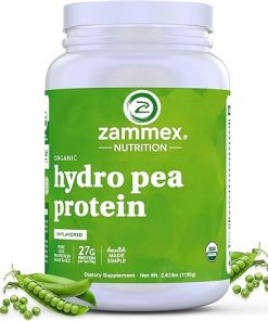 Zammex Organic Pea Protein Powder- 27g Proteins Per Serving