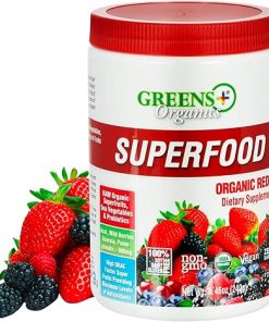 Greens+ Organic Reds Superfood Powder Soy/Dairy/Gluten Free with 12 Bars Plusbar Protein Natural Gluten Free Whey Protein Bar 2