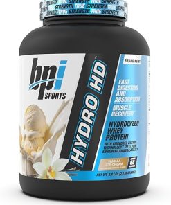 BPI Sports Hydro HD – 100% Hydrolyzed Whey Protein Powder – Muscle Growth- Recovery