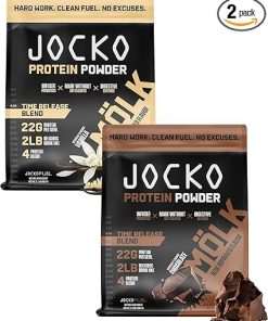Jocko Fuel Protein 2 Pack Bundle – Jocko Mölk Chocolate + Vanilla (2 Flavors) (2lb Each)