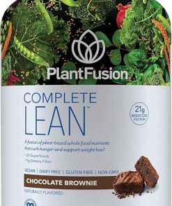 PlantFusion Complete Lean Plant Based Protein Powder – Prebiotic Fiber- Superfoods & Digestive Enzymes – Vegan
