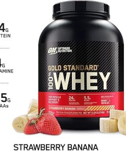 Optimum Nutrition Gold Standard 100% Whey Protein Powder- Strawberry Banana 2