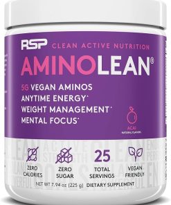 RSP NUTRITION Vegan AminoLean Pre Workout Energy (Acai 25 Servings) with TrueFit Protein Powder (Chocolate 2 LB) 2