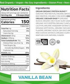 Orgain Organic Protein + Superfoods Powder- Creamy Chocolate Fudge (2.02 Lb) and Orgain Organic Vegan Protein Powder 2