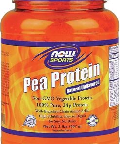 Now Foods 100% Pure Pea Protein Powder in 2 Pound Container (Pack of 2)