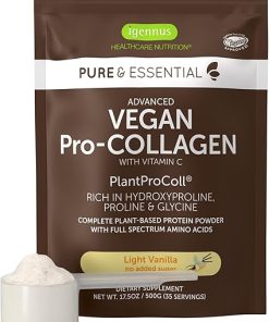 Advanced Vegan Vanilla Collagen Peptide Powder- Enhanced with Glycine