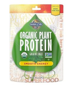 Garden of Life Organic Plant Protein Smooth Energy Powder- 10 Servings – Vegan