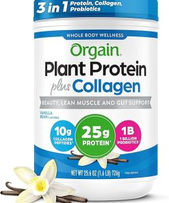 Orgain Protein Powder + Collagen- Vanilla Bean – 25g of Protein