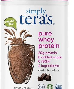 Simply tera’s Pure Whey Protein Powder – Chocolate Protein Powder- Clean & Grass Fed Whey Protein