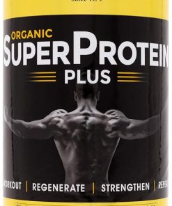 Dr. Schulze’s | SuperProtein Plus | 100% Plant Protein Concentrate | Organic Powder Mix | Vitamin B-12 & Spirulina | Dietary Supplement | Build Strong Muscle | Enhance Workout Recovery | 19 Oz.