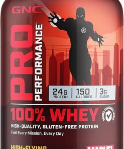 GNC Pro Performance 100% Whey Protein Powder | Supports Healthy Metabolism and Lean Muscle Recovery | Marvel: High-Flying S’Mores | 25 Servings