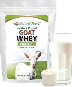 Z Natural Foods Goat Whey Protein Powder Concentrate – Undenatured- Unflavored